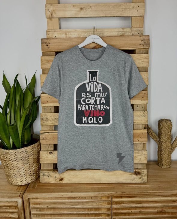 CAMISETA VINO GRIS