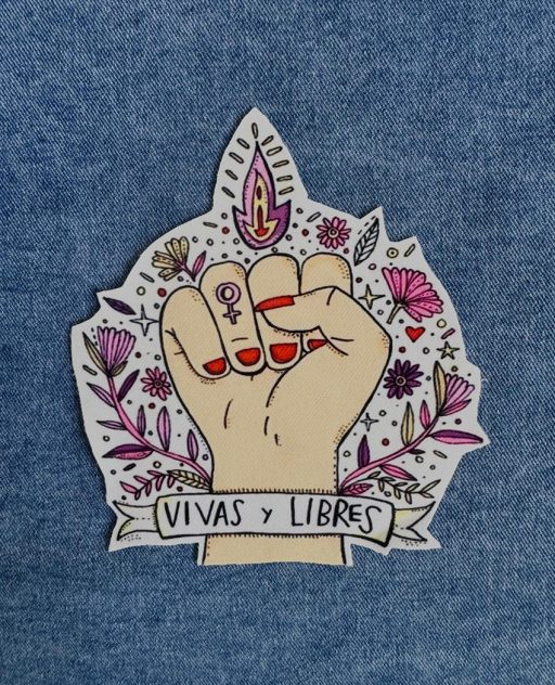 parche feminista victoria rockera PARCHE FEMINISTA