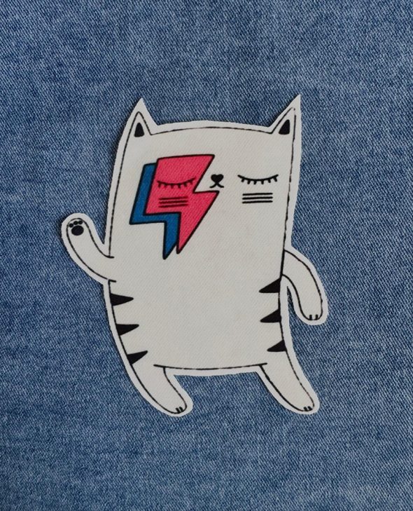 PARCHE GATITO BOWIE
