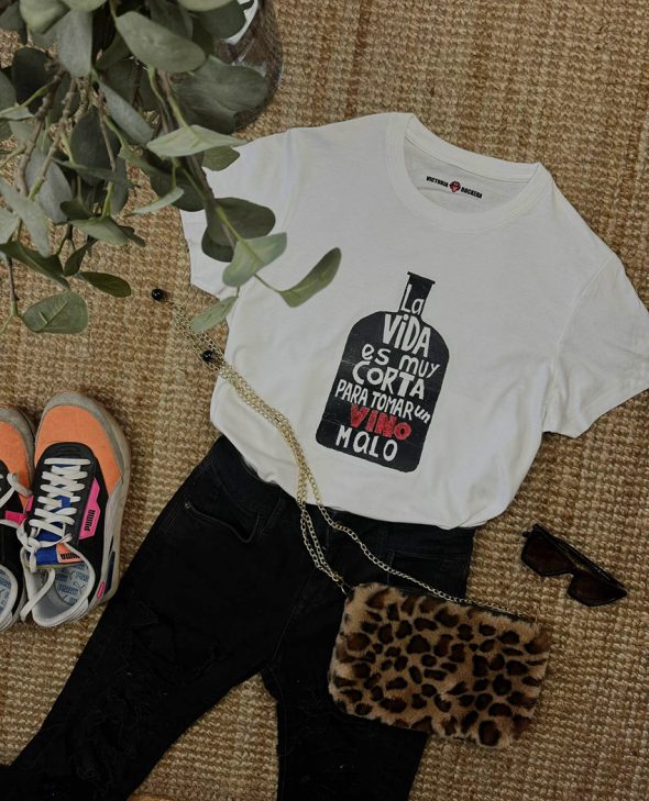 CAMISETA VINO BLANCA