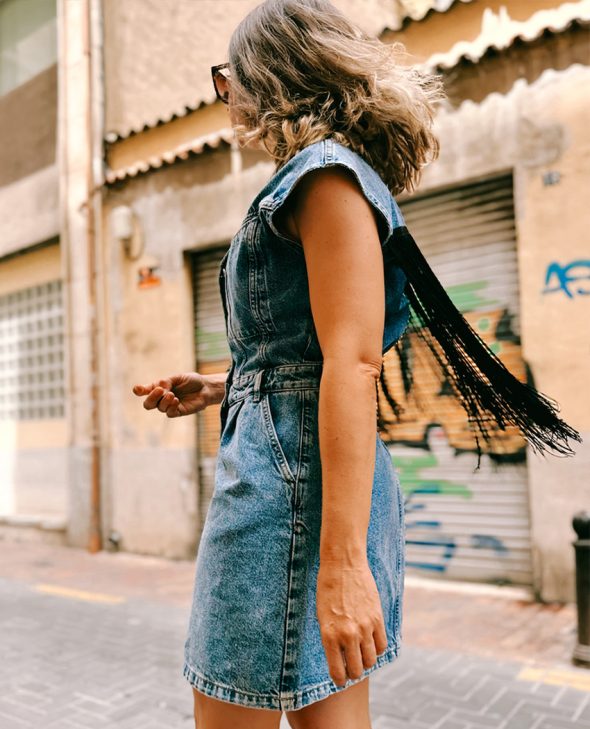 VESTIDO OJO FLECOS