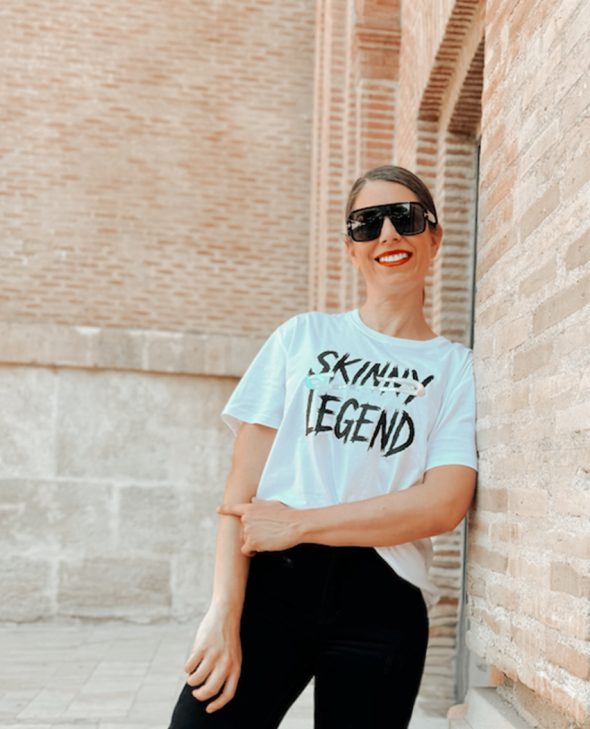 CAMISETA SKINNY LEGEND WHITE