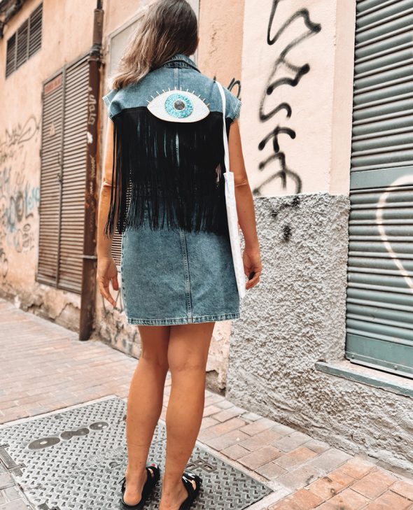 VESTIDO OJO FLECOS
