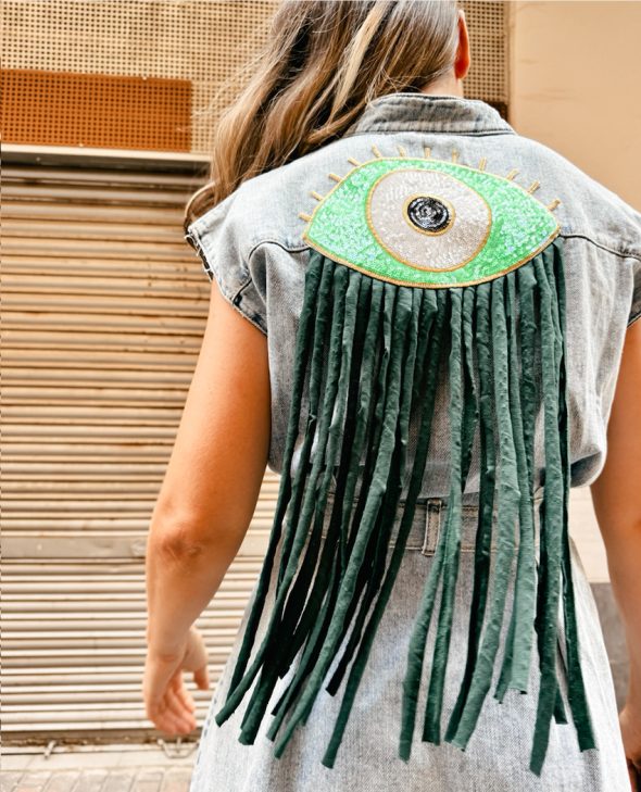 VESTIDO OJO VERDE