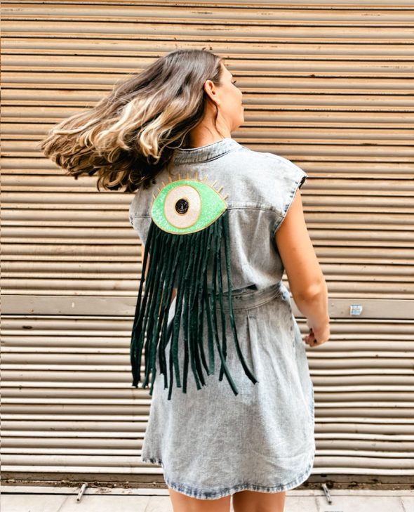VESTIDO OJO VERDE