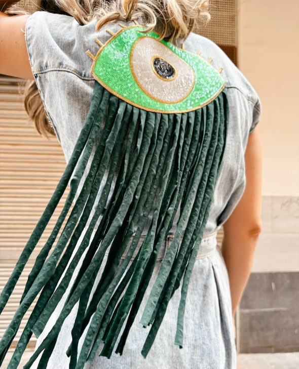 VESTIDO OJO VERDE