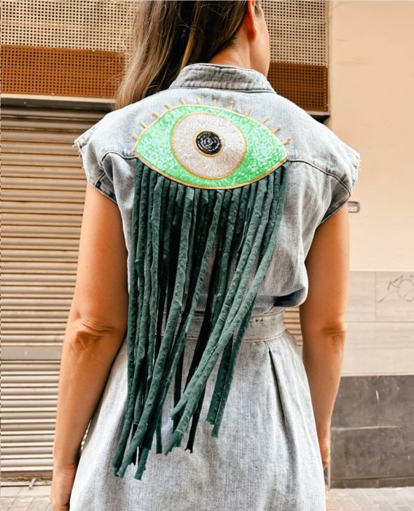 VESTIDO OJO VERDE