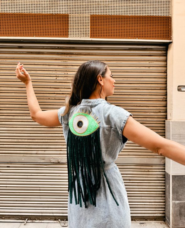 VESTIDO OJO VERDE