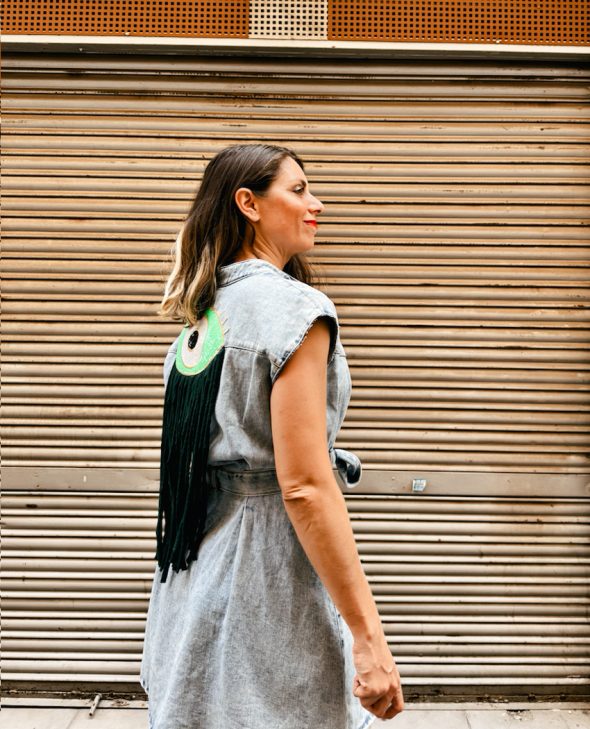 VESTIDO OJO VERDE