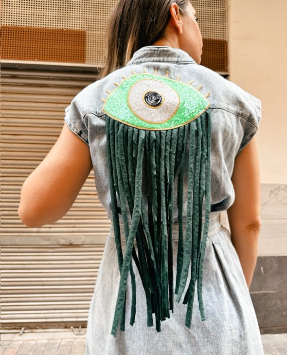 VESTIDO OJO VERDE