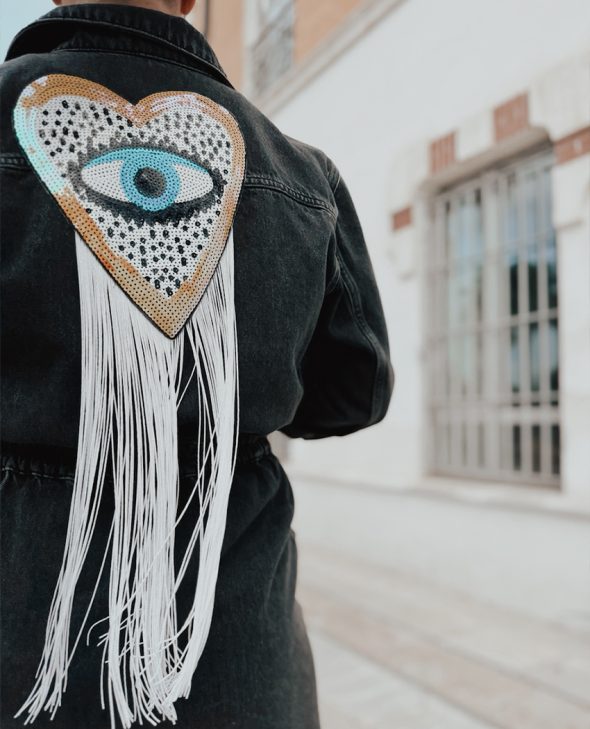 VESTIDO FLECOS CORAZÓN