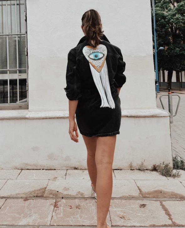 VESTIDO FLECOS CORAZÓN